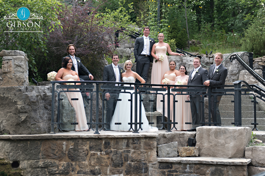 wedding party, ancaster mill, photography