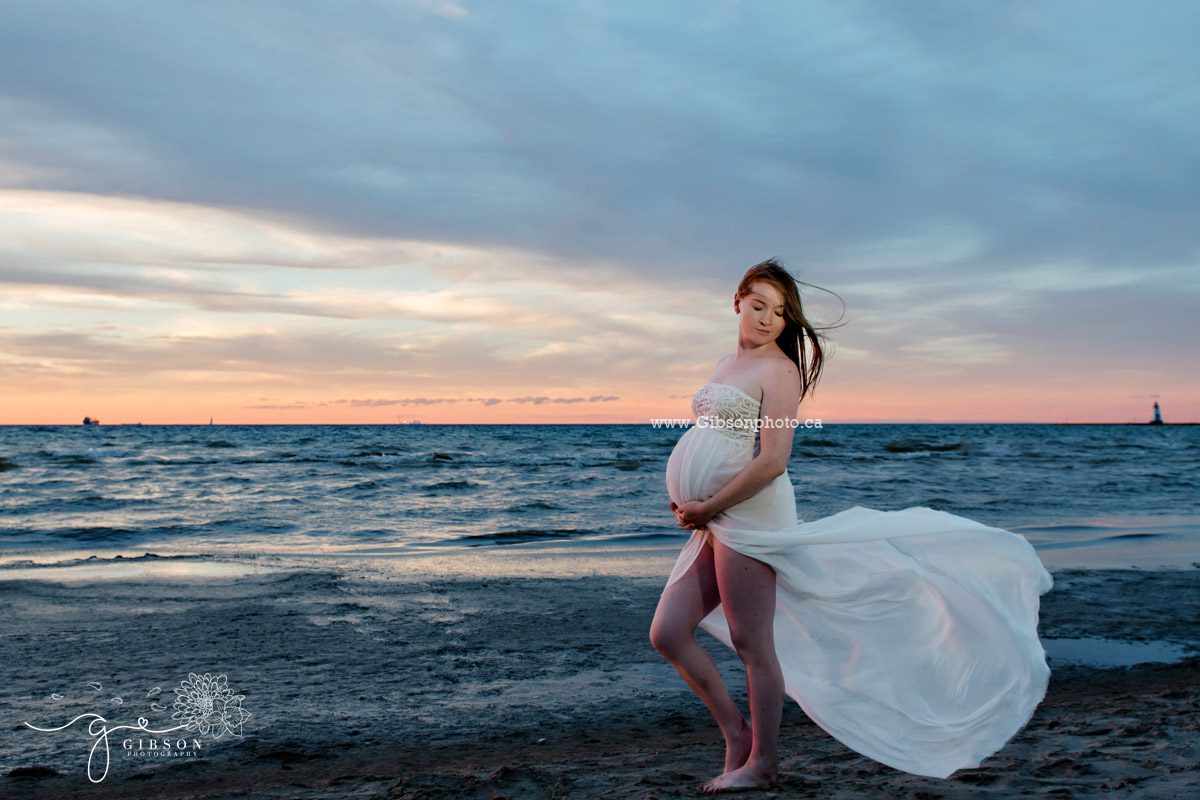 beach maternity photography 