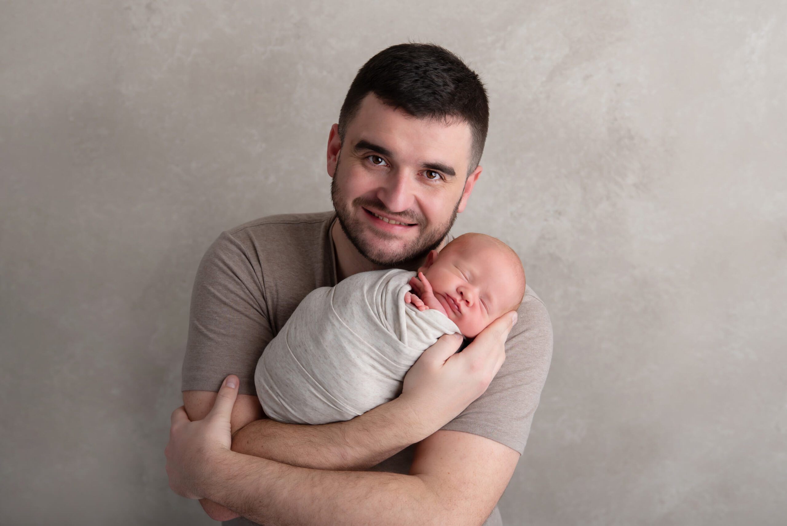 dad and baby photography session