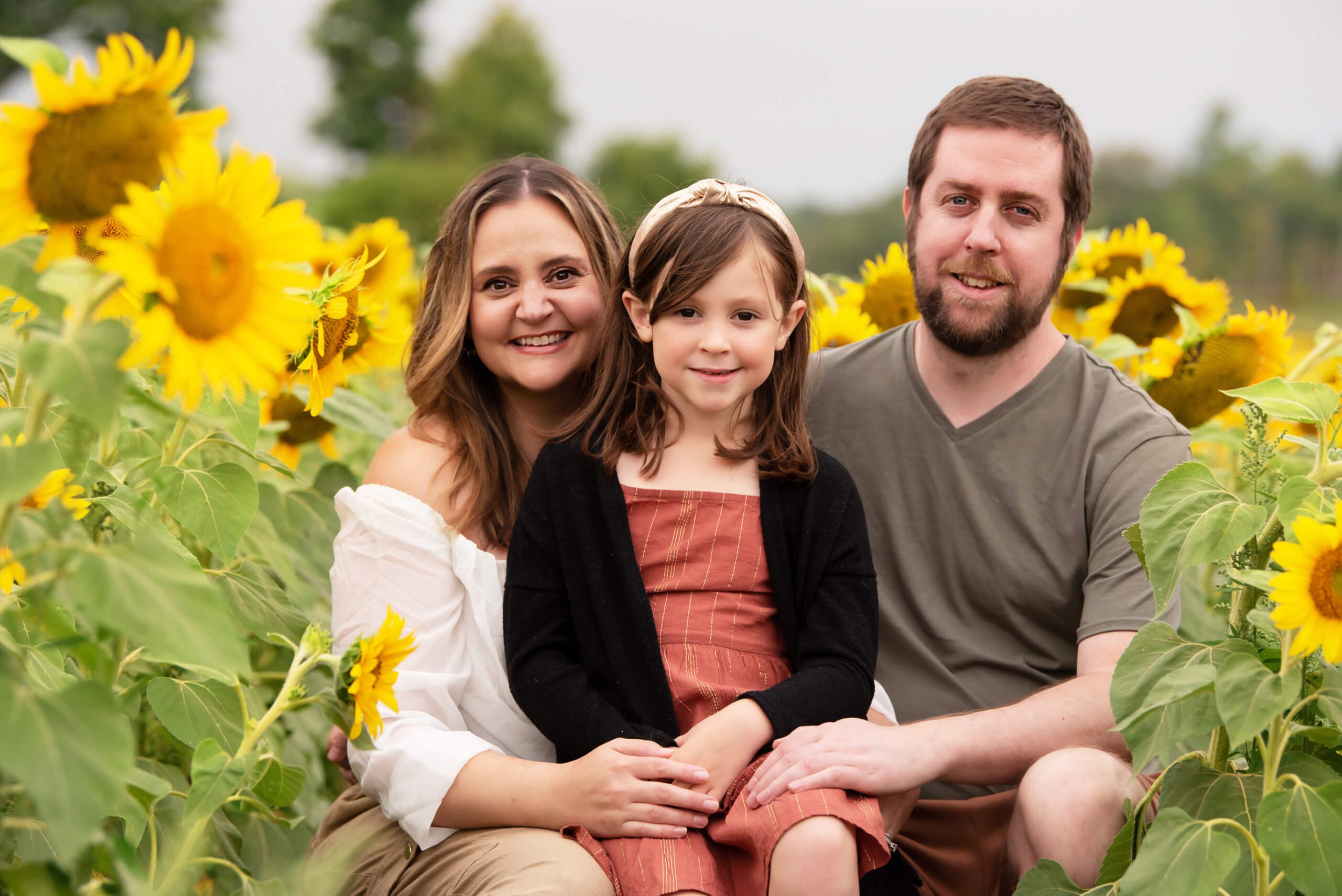 Toronto And Burlington Family Photographers Sunflower Sunset Session