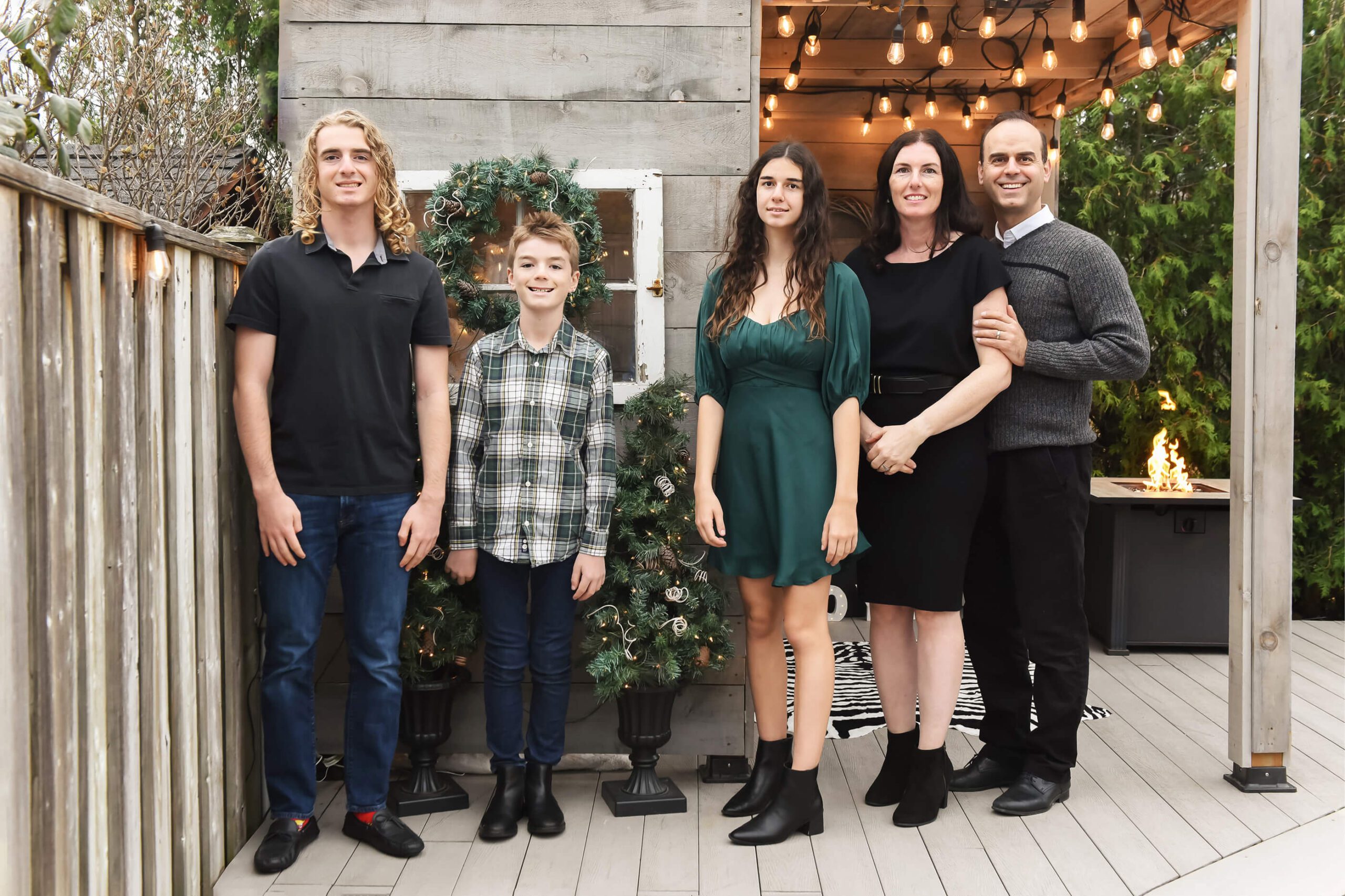 Toronto Family outdoor Christmas Photos