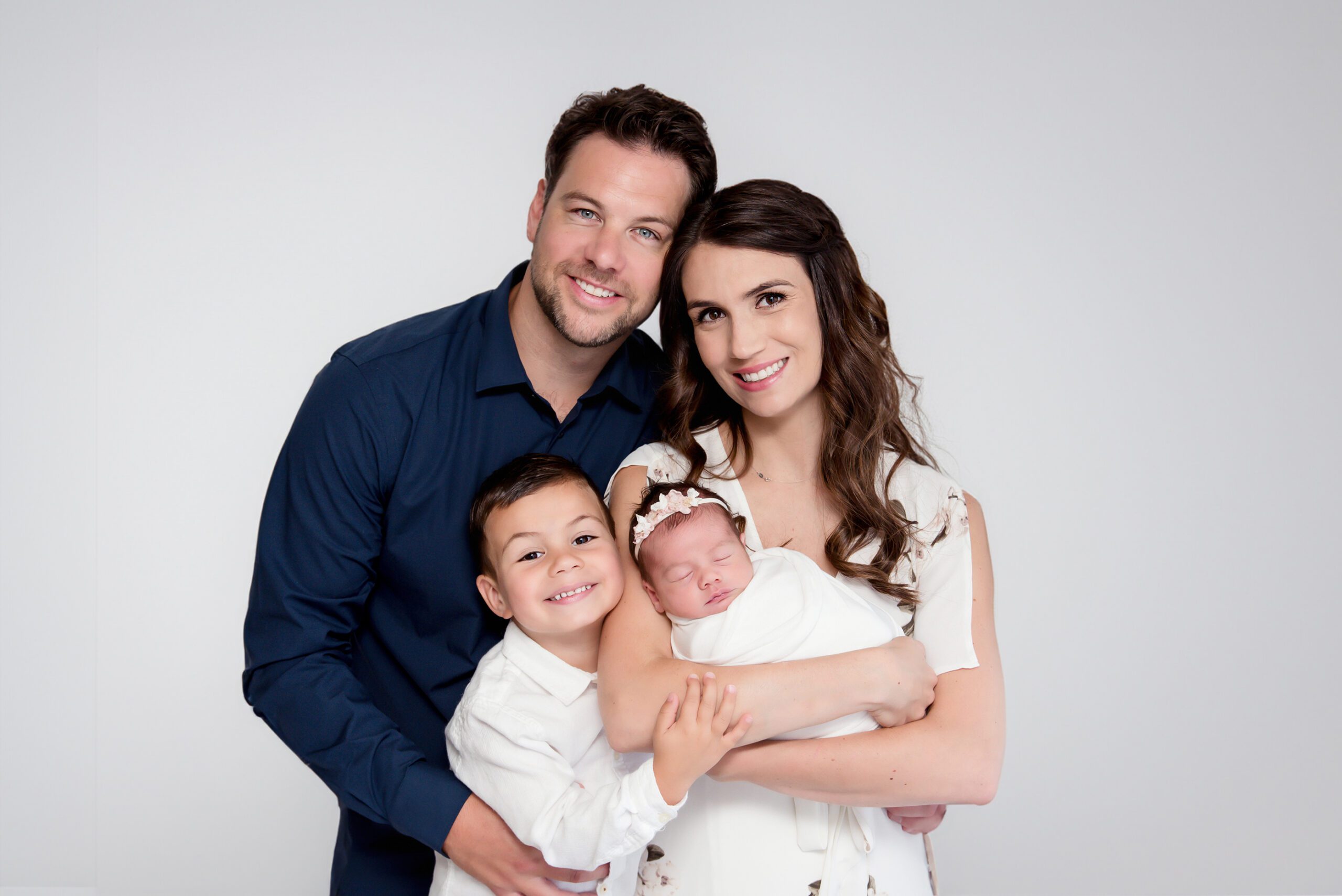 beautiful family for their Toronto Newborn photography session